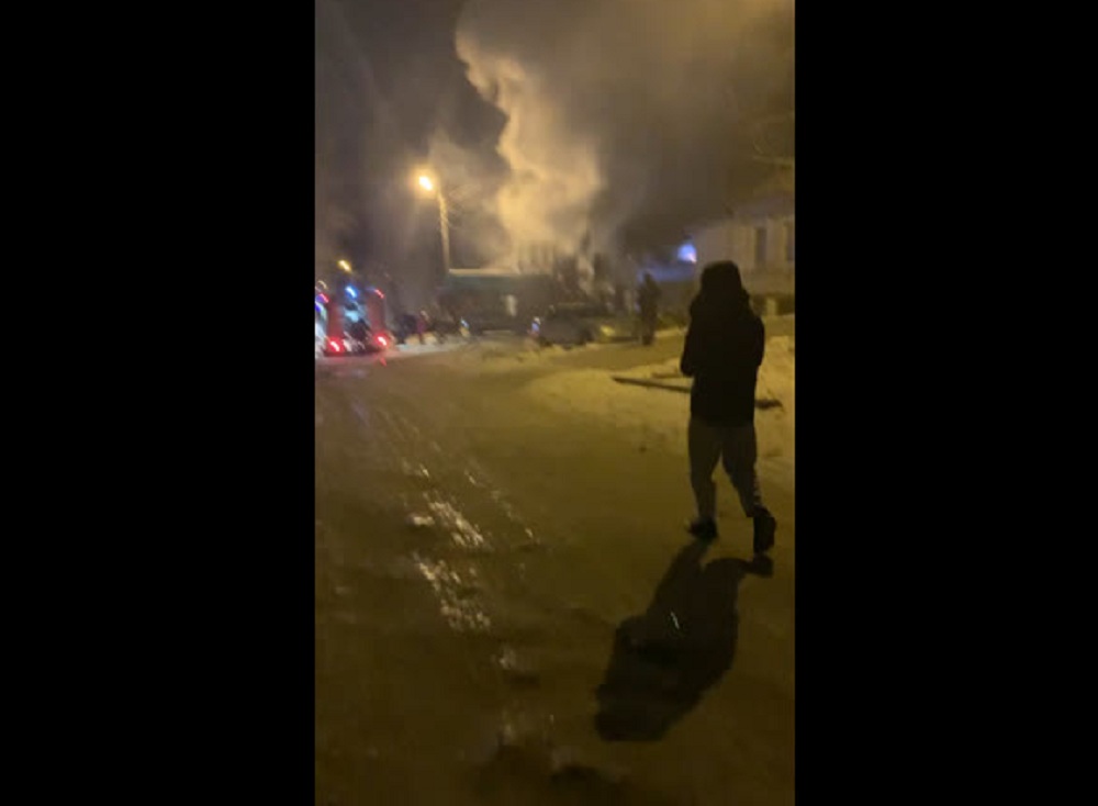 Запись пожара в Волгоградской области попала в СМИ
